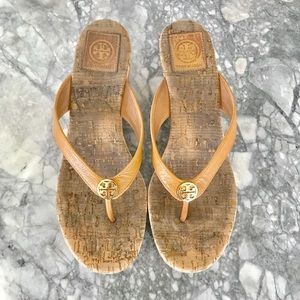 Tory Burch Cork Suzy Wedge Sandals